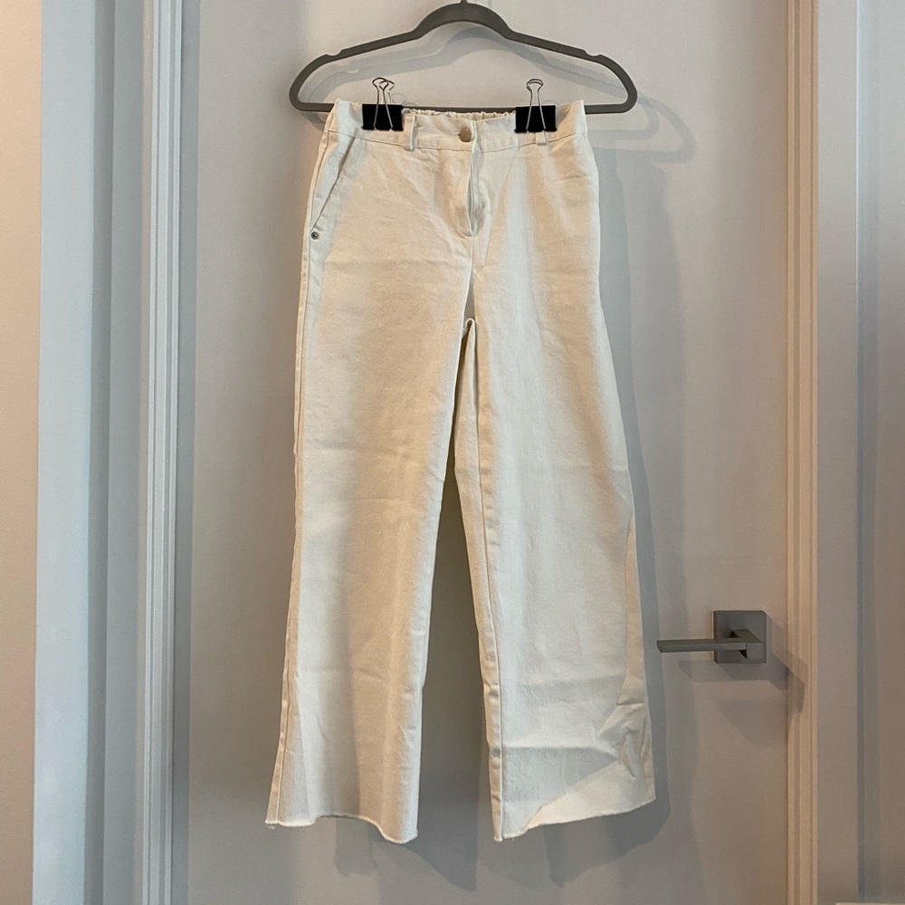 Oak + Fort White Straight Jeans - sz S